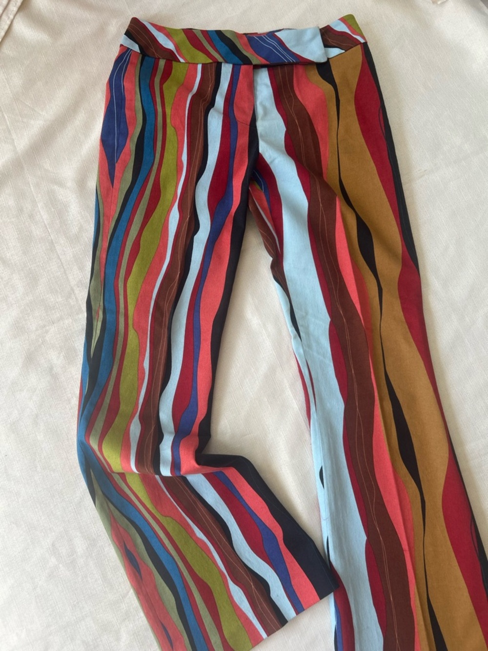 ivy jane Multicolor Wavy Stripe Bootcut Pants
